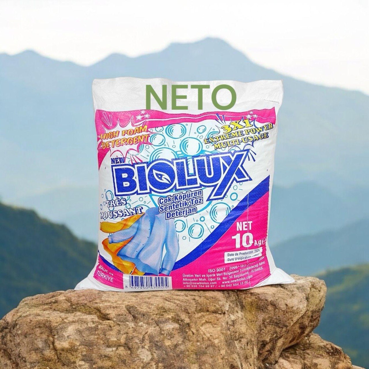 Détergent en poudre Biolüx 10 kg
